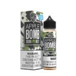 Apple Bomb Iced 60ml e-liquid by VGOD with sour green apple and menthol flavor, 3mg nicotine.