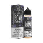 Purple Bomb 60ml freebase e-liquid by VGOD with grape and menthol flavor, 3mg nicotine.
