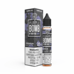Purple Bomb SaltNic 30ml e-liquid by VGOD with grape juice and menthol flavor, 25mg or 50mg nicotine.