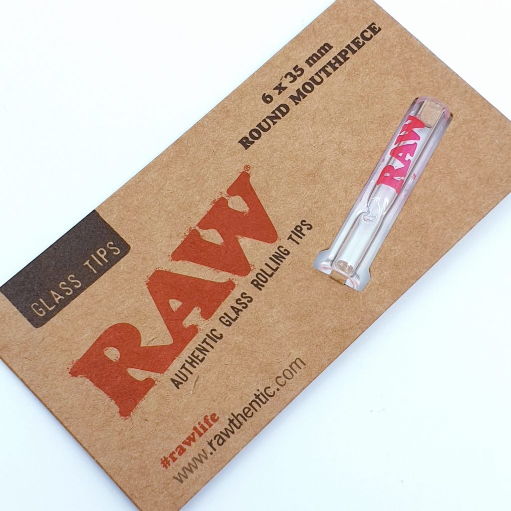 RAW Glass Tip Round Mouthpiece - Q8Vapes كويت فيب