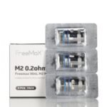 FreeMaX M Pro 2 replacement coils with mesh design and tea fiber cotton, pack of 3