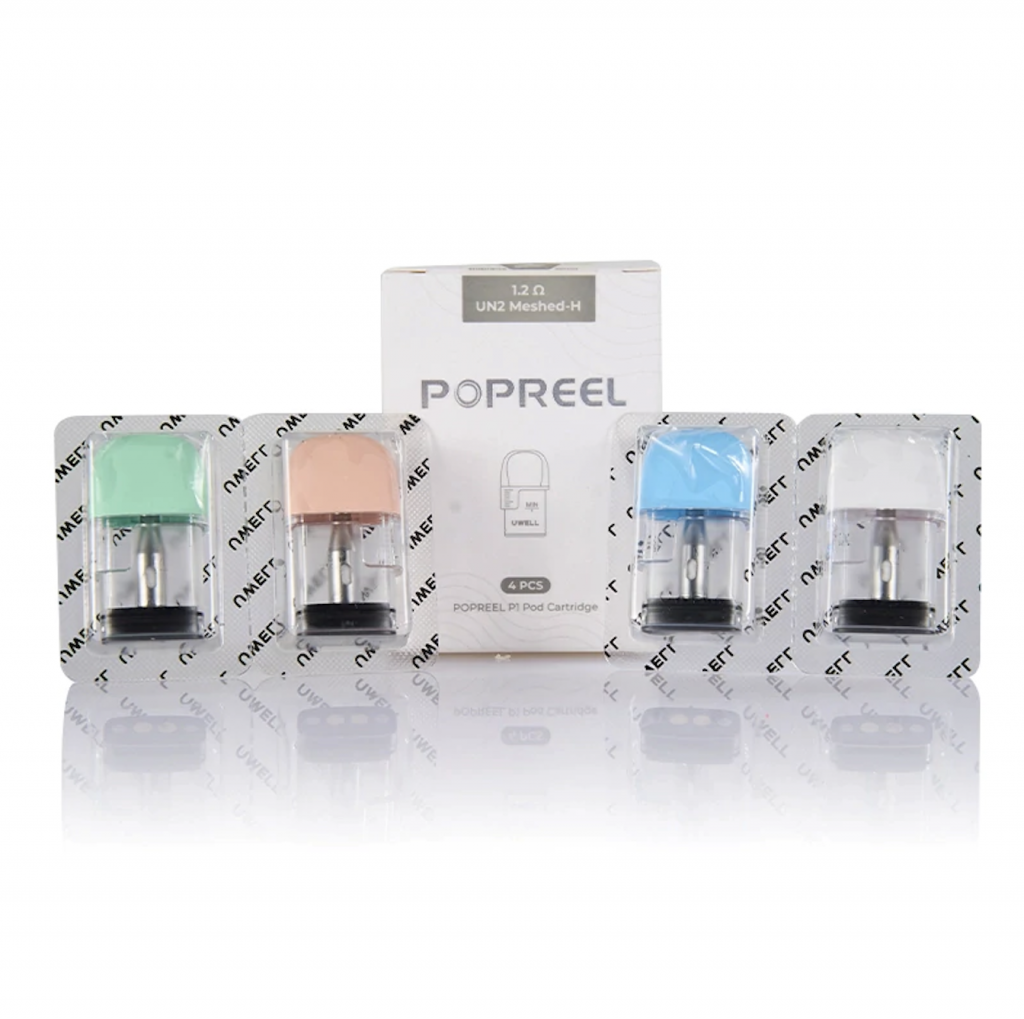 Uwell Popreel P1 Pod Cartridge with 1.2ohm mesh coil, 2ml capacity, top-fill, for MTL vaping