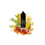 زجاجة سائل تيركيش ميز من M.TERK بنكهة الذرة المحمصة والزبدة، متوفرة بحجم 60 مل أو 120 مل، وتركيز نيكوتين من 0 إلى 18 ملغ، نوع نيكوتين Freebase.