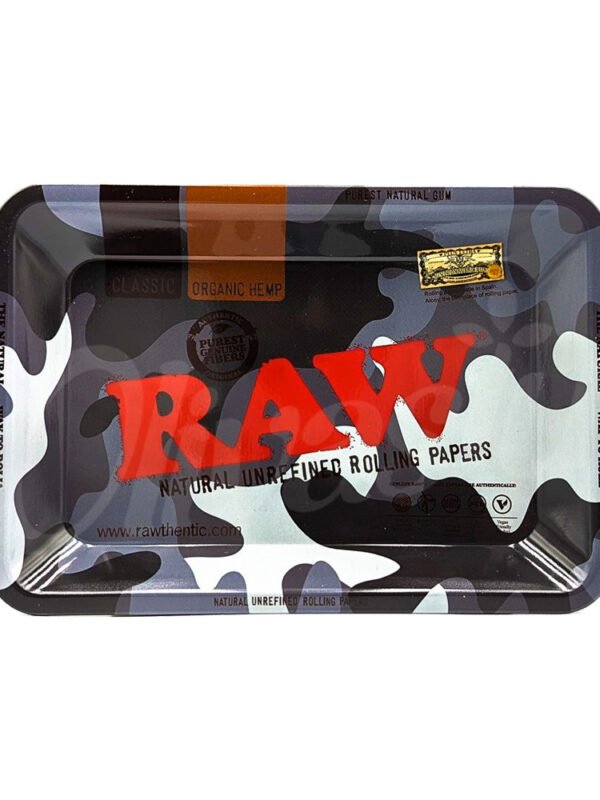 RAW BLACK MATTE METAL ROLLING TRAY MINI
