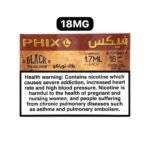 PHIX Black Jack Vape Pods – 4-Pack, 1.7ml Each, 18mg Nicotine, Ceramic Wick