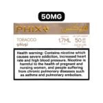 PHIX Vape Pods – 4-Pack, 1.7ml Each, 50mg Nicotine, Ceramic Wick