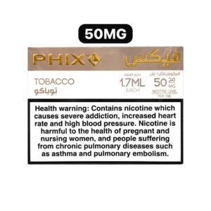 PHIX Vape Pods – 4-Pack, 1.7ml Each, 50mg Nicotine, Ceramic Wick