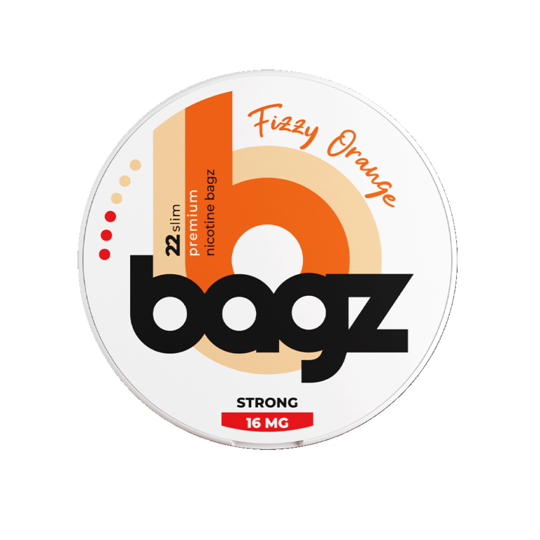 Bagz all white portion slim pouches extra strong nicotine 16mg/g, 22 portions per pack