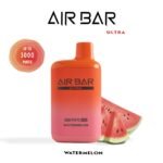 "Air Bar Ultra closed pod vape system with 5000 puffs and 20–45mg nicotine concentration in health-warning packaging"