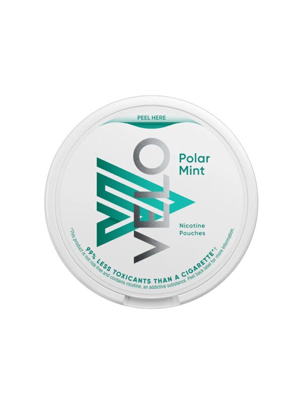 VELO mini nicotine pouches, 6mg per pouch, 20 white portions, ideal for beginners and light smokers.