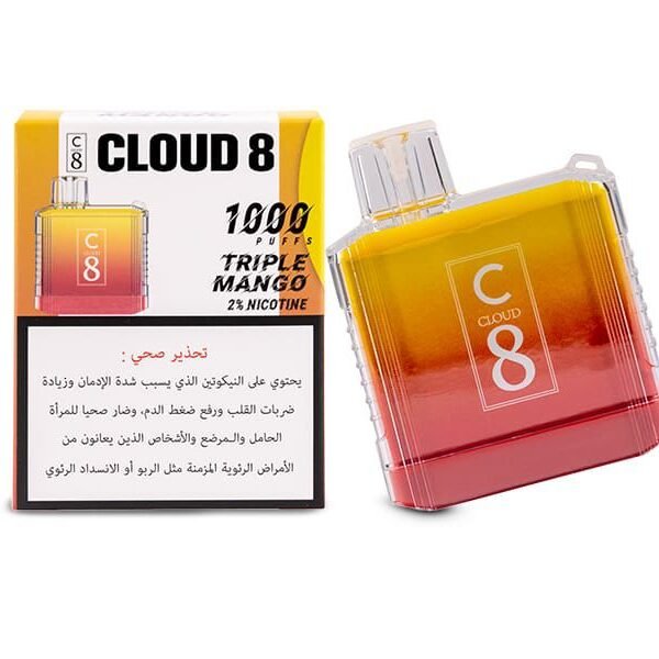 Cloud 8 - 1000 Puffs Kit triple mango