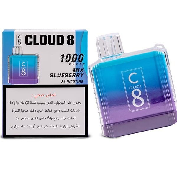 Cloud 8 - 1000 Puffs Kit mix blueberry