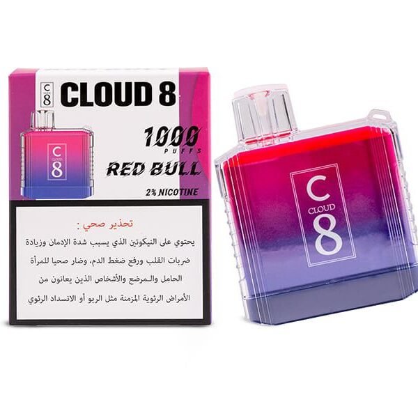 Cloud 8 - 1000 Puffs Kit 20mg - red bull