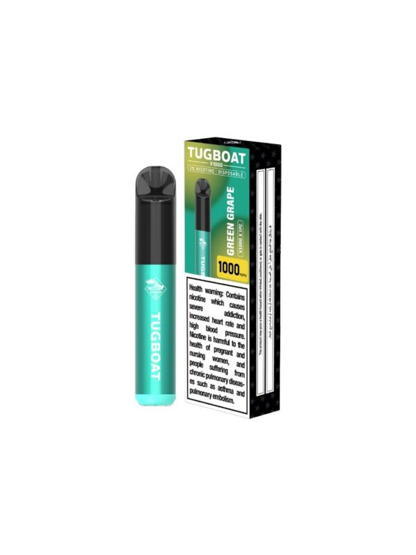 "Tugboat V1000 Disposable Vape بنكهة التبغ - 1000 سحبة"