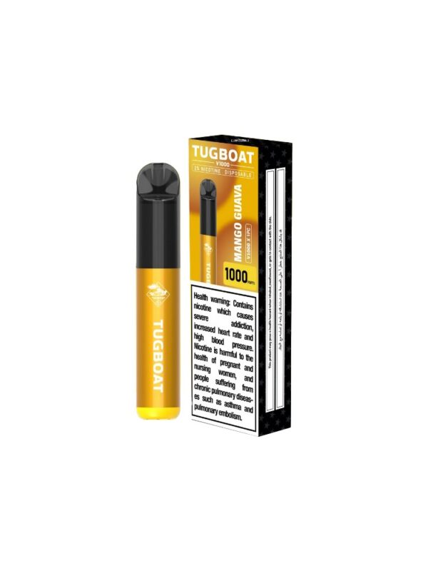 "Tugboat V1000 Disposable Vape بنكهة التبغ - 1000 سحبة"