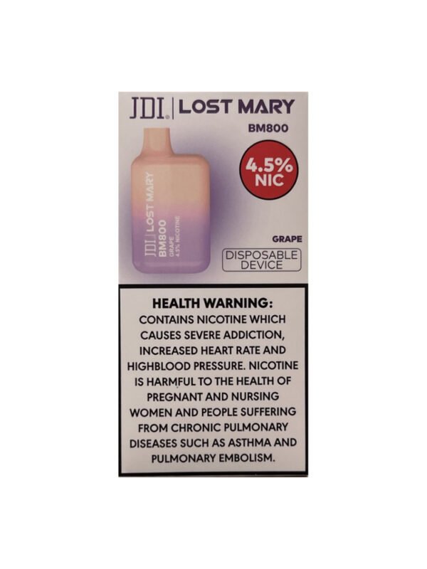 "فيب قابل للاستخدام مرة واحدة – 800 سحبة، نيكوتين 45mg، بطارية 550mAh"