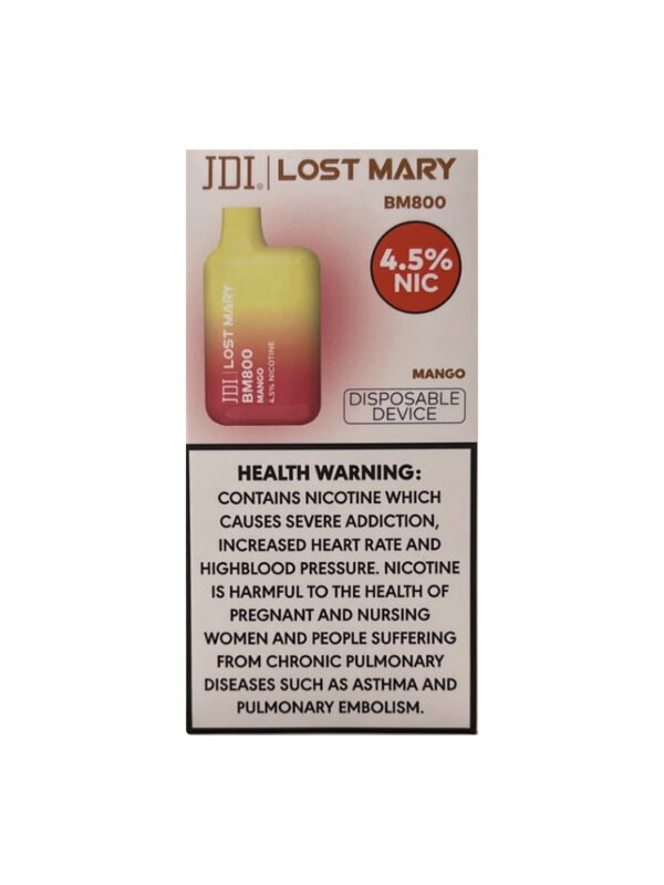 "فيب قابل للاستخدام مرة واحدة – 800 سحبة، نيكوتين 45mg، بطارية 550mAh"