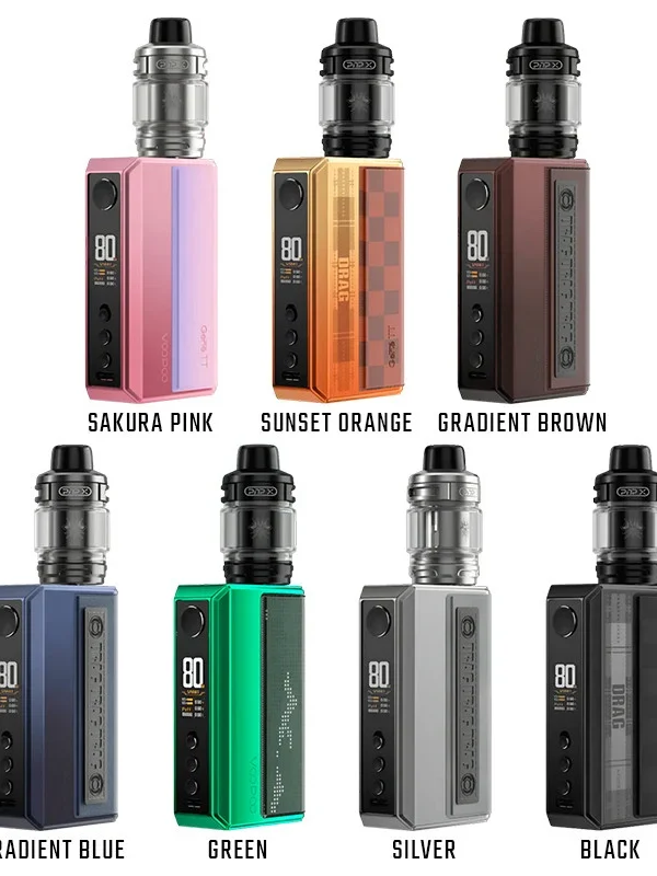 VOOPOO Drag 5 177W vape kit with dual battery slots and advanced GENE.TT 2.0 chipset