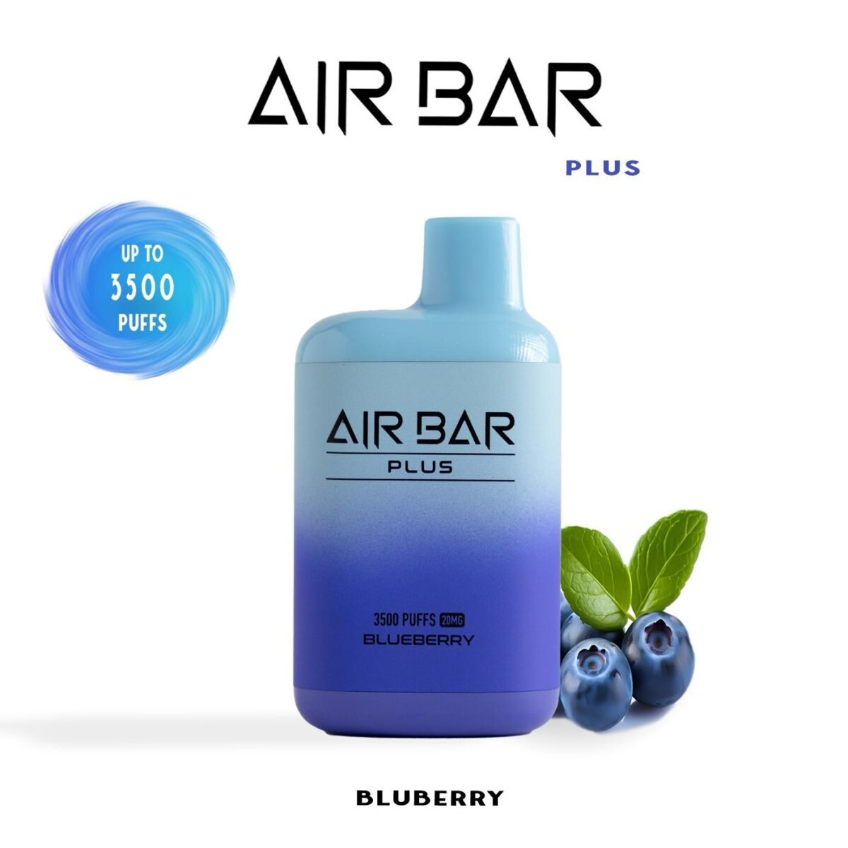 "سيجارة إلكترونية قابلة للتصرف بنكهة التوت الأزرق - 3500 سحبة"