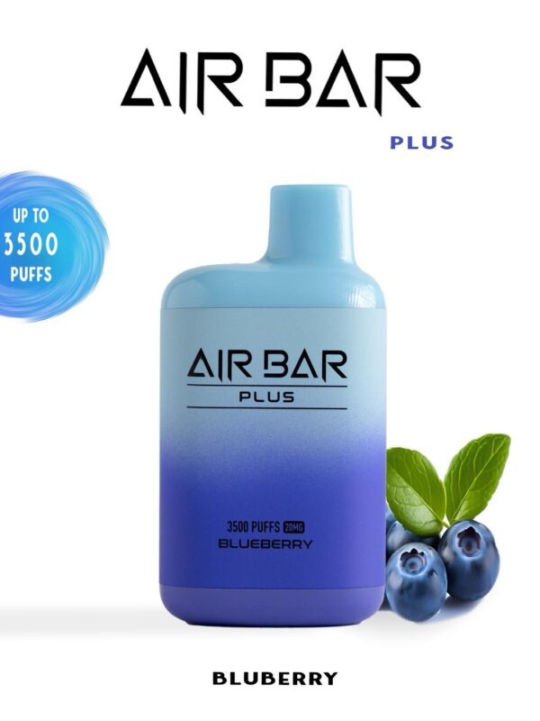 "سيجارة إلكترونية قابلة للتصرف بنكهة التوت الأزرق - 3500 سحبة"