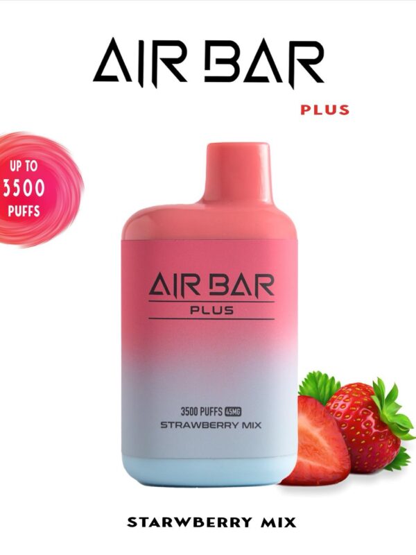 "سيجارة إلكترونية قابلة للتصرف بنكهة مزيج الفراولة - 3500 سحبة"