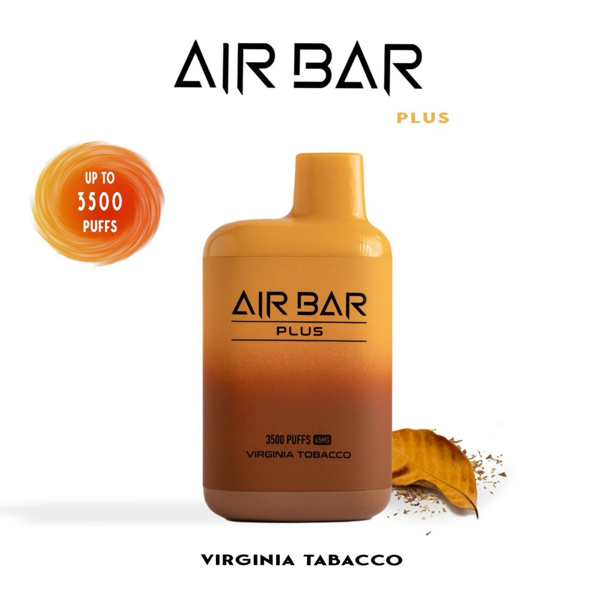 "سيجارة إلكترونية قابلة للتصرف بنكهة التبغ فرجينيا - 3500 سحبة"