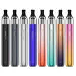 "Vaporesso Eco One vape pen with 1100mAh battery, side-filling pods, and inhale activation."