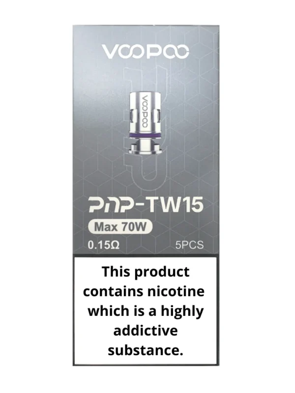 PnP-TW Replacement Coils – Mesh, 0.15Ω–0.3Ω, 5-Pack for DTL Vaping