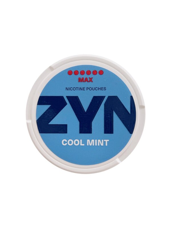 ZYN Cool Mint X-Strong 16mg nicotine pouches, slim format with intense mint and peppermint flavor.