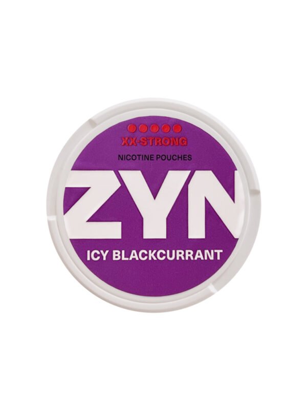 ZYN Cool Mint X-Strong nicotine pouches, 12mg per pouch, slim format with mint and peppermint flavor.