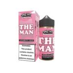 One Hit Wonder The Man 100ml e-liquid bottle with strawberry and cream flavor, 80/20 VG/PG ratio, handcrafted in Los Angeles.