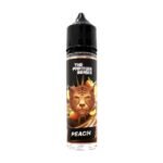 The Panther Series Peach 60ml e-liquid bottle with 3mg nicotine, suitable for shisha puff devices.