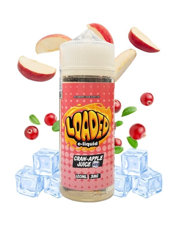 Cran Apple On Ice 120ml E-Liquid by Loaded – Cranberry, Apple & Menthol Flavor