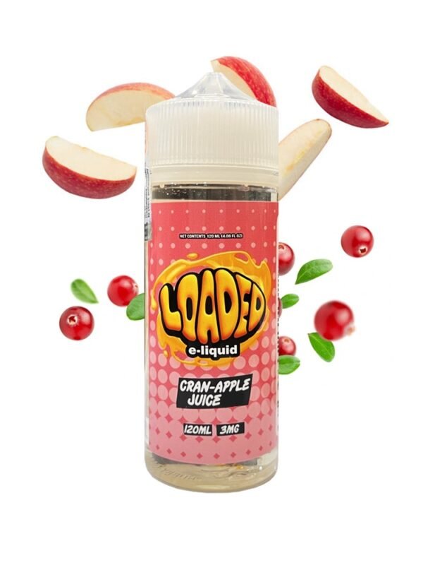 Cran Apple 120ml E-Liquid by Loaded – Tart Cranberry & Sweet Apple Flavor