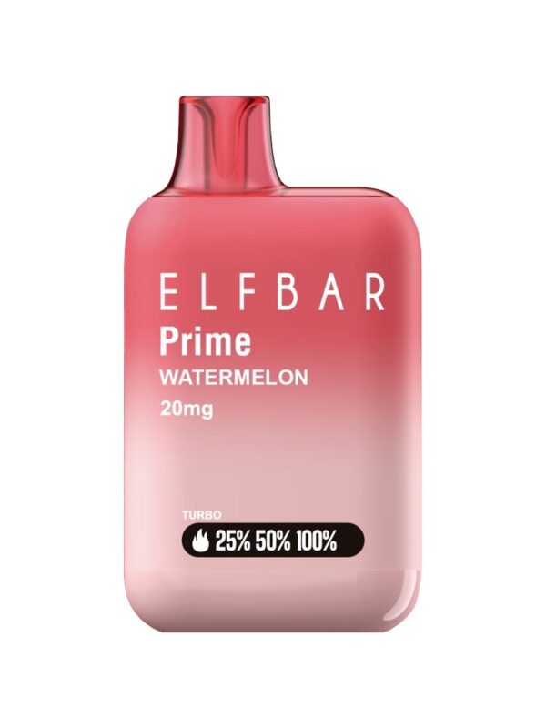 فيب ELFBAR Prime بنكهة البطيخ - 1000 سحبة مع خيار التيربو
