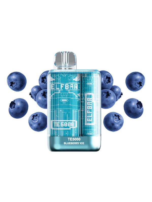 ELF BAR Disposable Vape – Blueberry Ice Flavor, 5000 Puffs, 650mAh Battery