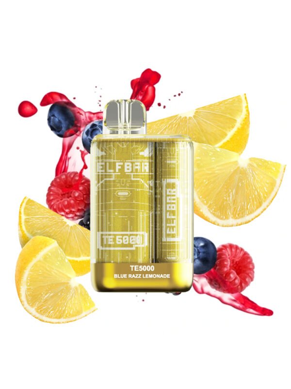 "سيجارة إلكترونية ELF BAR بطعم بلوب ريز ليمونادة، 5000 سحبة"