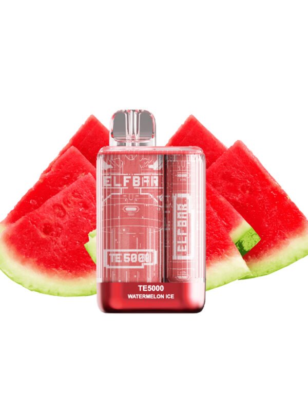 "سيجارة إلكترونية ELF BAR بنكهة بطيخ مثلج - 5000 سحبة