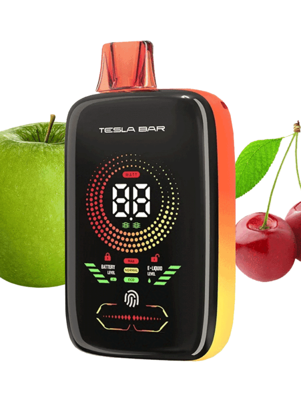 Tesla Bar XT25000 disposable vape with 2% nicotine, wide flavor range, and pocket-friendly design.
