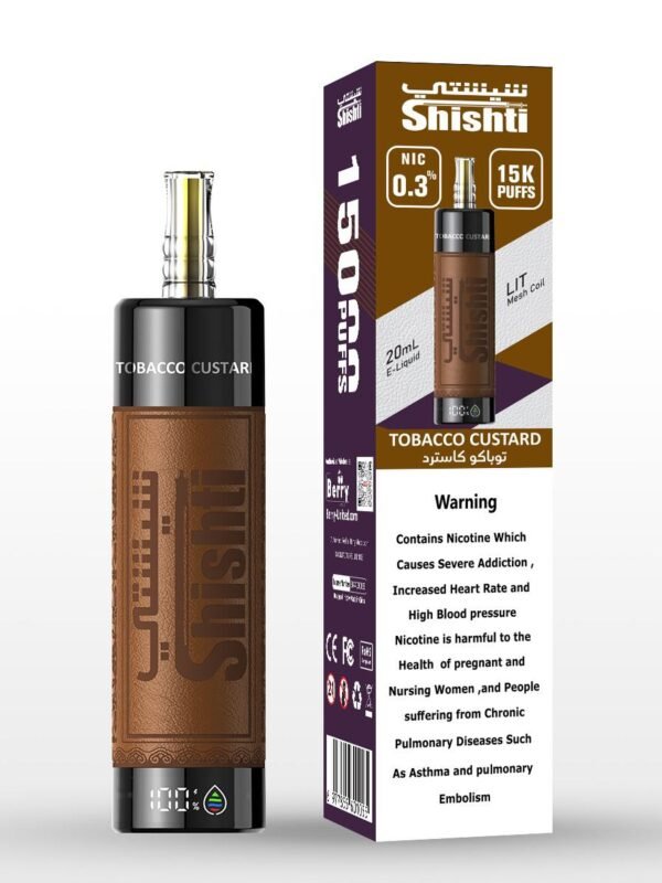 SHISHTI 15K TOBACCO CUSTARD 3MG