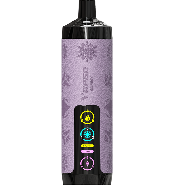 شيشة إلكترونية Vapgo Bar Gummy 30000 سحبة، نكهة غنية مع تبريد قابل للتعديل وتحكم بالحرارة.