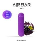 Air Bar Wave disposable vape in a sleek cylindrical design, offering up to 1200 puffs.