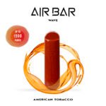 Air Bar Wave disposable vape in a sleek cylindrical design, offering up to 1200 puffs.