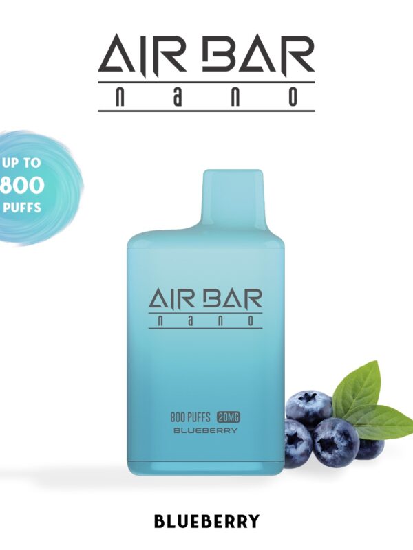 Air Bar Nano Blueberry 800 Puffs Disposable Vape 20mg/45mg