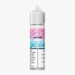 Bottle of Just Juice Watermelon Bubblegum 60ml e-liquid with 3mg nicotine strength, designed for high-watt vape devices.
