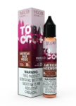 VGOD Tobacco Plus American Backwoods SaltNic 30ml bottle, available in 20mg, 25mg, and 50mg nicotine strengths.