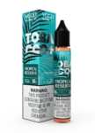 VGOD Tobacco Plus Tropical Reserve SaltNic 30ml bottle, available in 20mg, 25mg, and 50mg nicotine strengths.