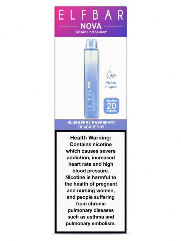ELFBAR NOVA 800 - BLUEBERRY RASPBERRY BLACKBERRY